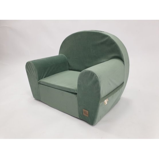 Children's chair Velvet - green