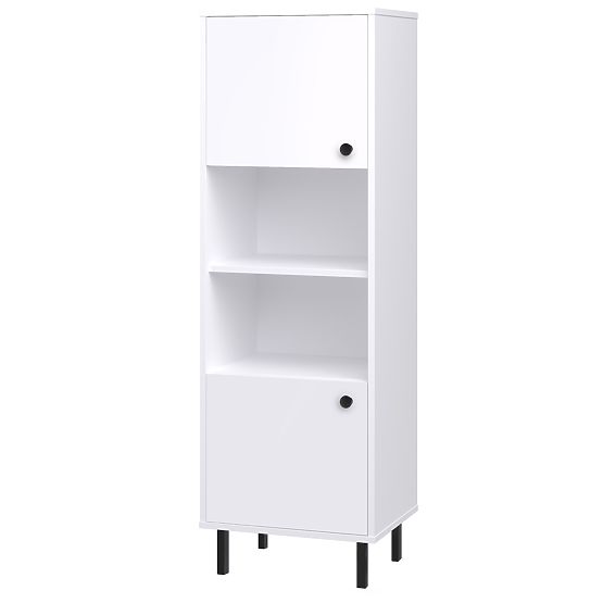 Venus White Loft Living Room Display Cabinet