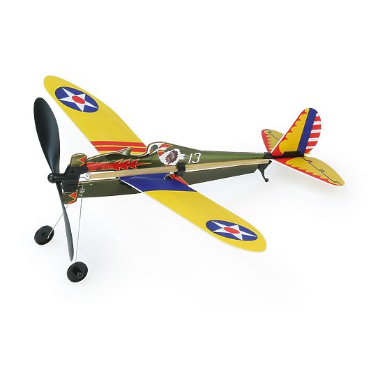 Vilac Construction Set: Airplane with Wind-Up Propeller 1pc Green