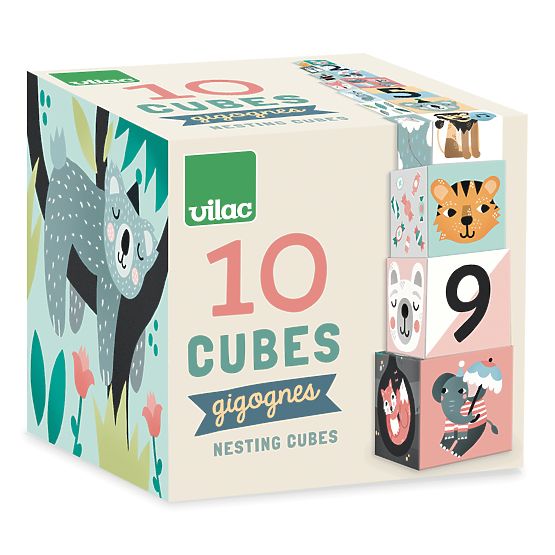 Vilac Stacking Tower of Blocks by Michelle Carlslund