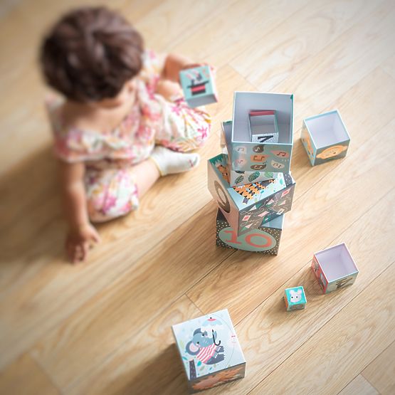 Vilac Stacking Tower of Blocks by Michelle Carlslund
