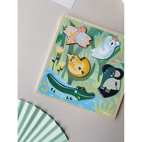 Vilac Sensory insertion puzzle Jungle