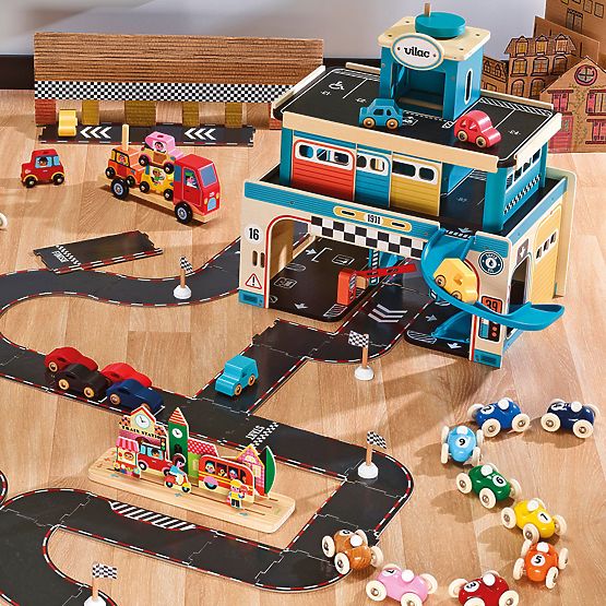 Vilac Set of 4 Wooden Cars City Vilacity