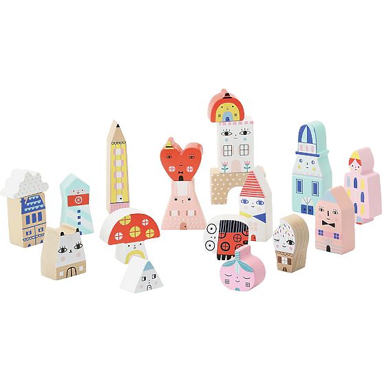 Vilac Wooden Blocks City House