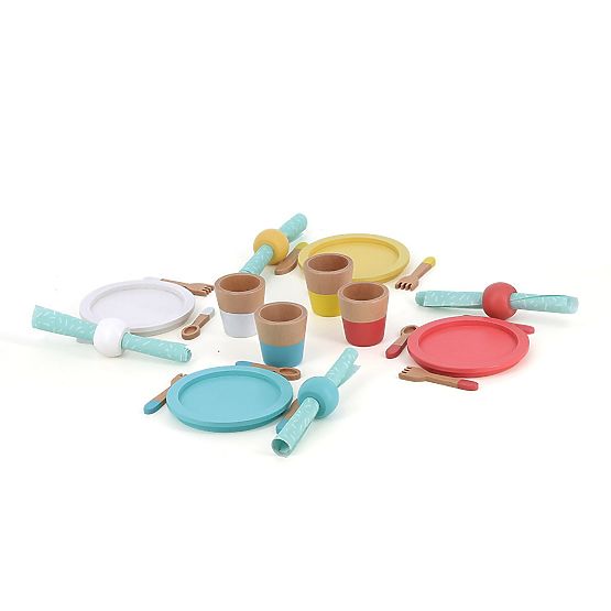 Vilac Wooden Dining Set 28 Pieces