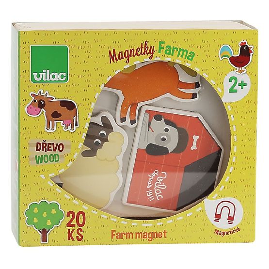 Vilac Wooden farm magnets 20 pcs