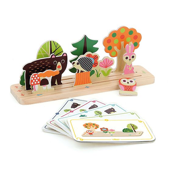Vilac Wooden Logic Game Build It Right! Forest