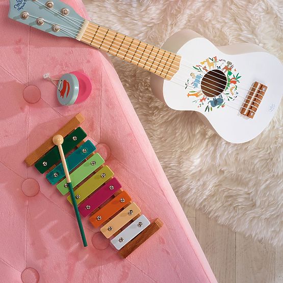 Vilac Wooden Musical Set Animals of the World by Sarah Betz