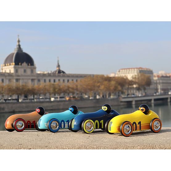 Vilac Wooden Old Sport Compet Car Turquoise