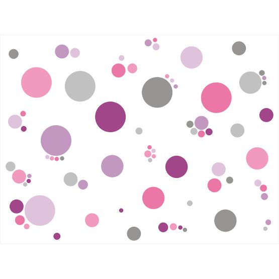 Wall Decoration - Pink Circles and Spots