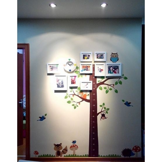 Wall Decoration - Tree with Fox Height Chart