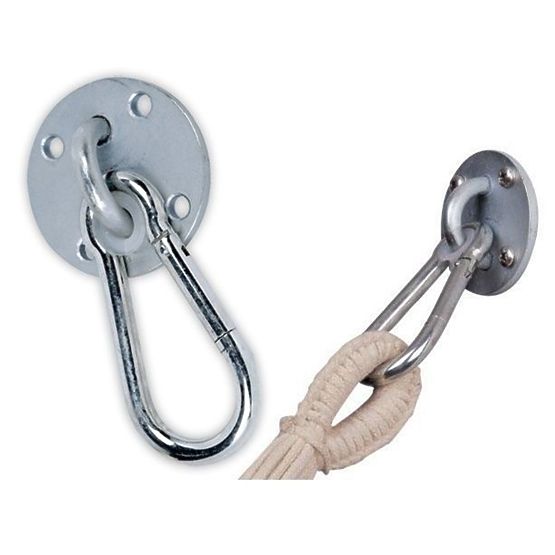 Wall hook for mounting hammocks