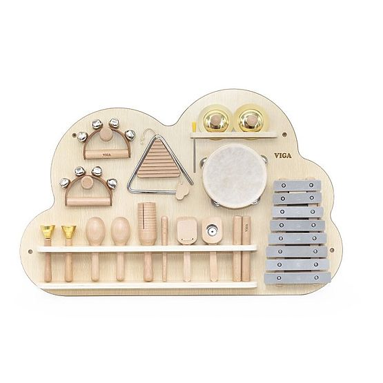 Wall Panel with Musical Instruments