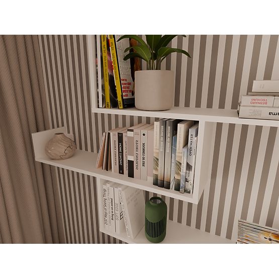 Wall Shelves KOBI for Living Room WHITE
