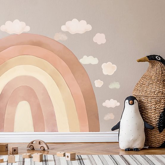 Wall sticker Rainbow - beige