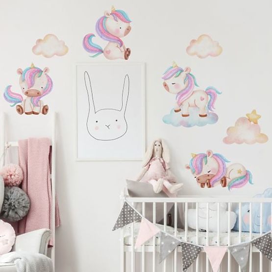 Wall stickers - Unicorns XL