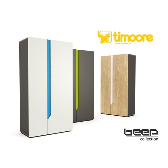Wardrobe Beep - 2-door natural OAK