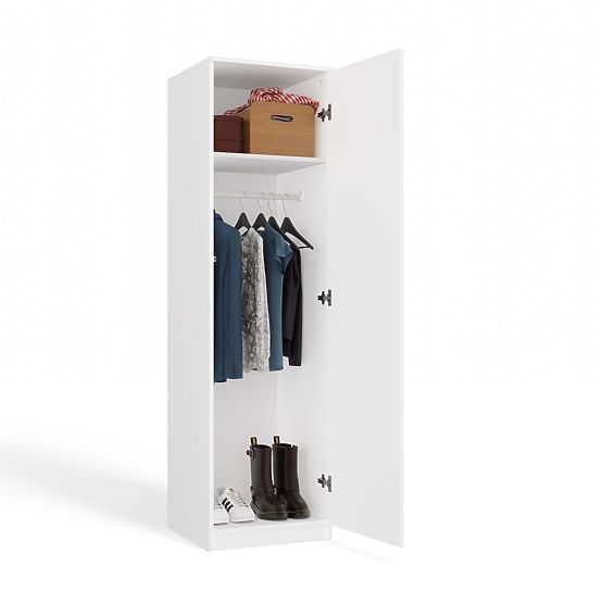 Wardrobe Malwa SD-50 with Mirror WHITE