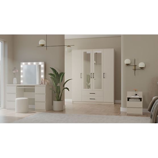 Wardrobe Romana 160 X 205 MIRROR CASHMERE BEIGE