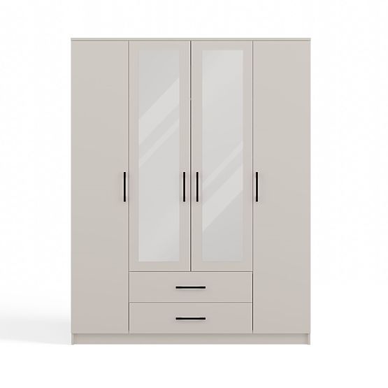Wardrobe Romana 160 X 205 MIRROR CASHMERE BEIGE