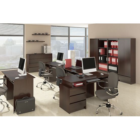 WARDROBE S 90 cm 2 DOORS 2 DRAWERS PK WENGE