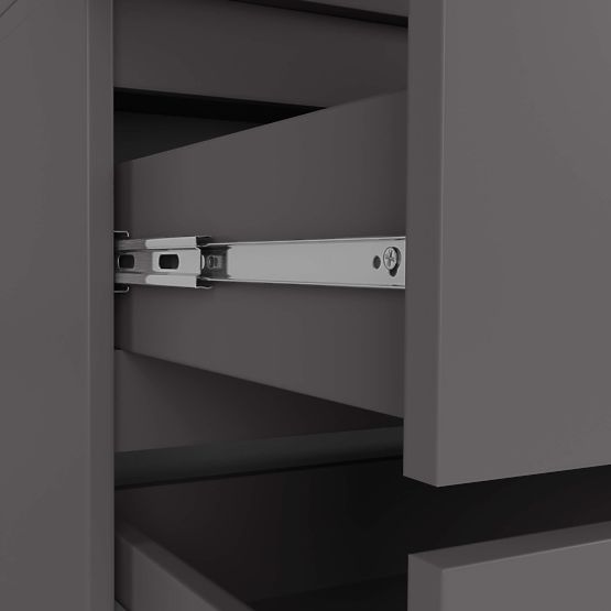 WARDROBE S90 2D 2SZ CLP PK GRAPHITE GRAY