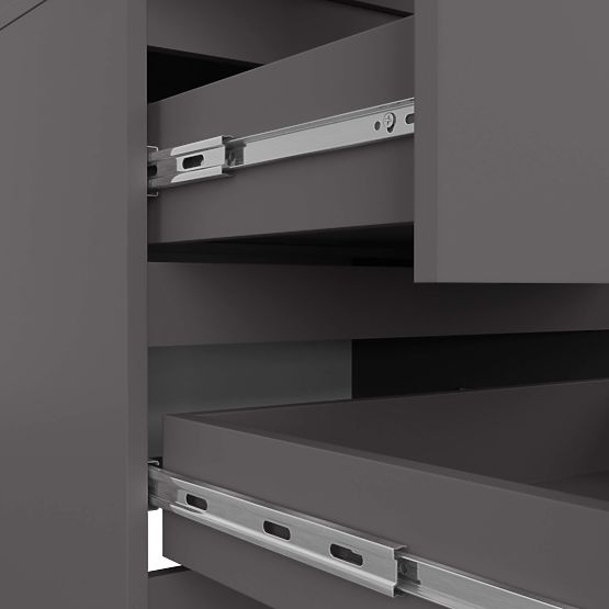 WARDROBE STAR S60 2D 2DR PK GRAPHITE GRAY