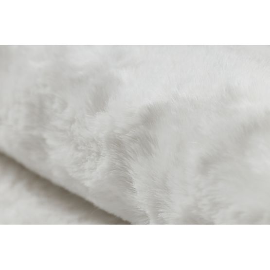 Washable Rug SHAPE 3105 Heart Shaggy - Ivory Plush, Non-slip