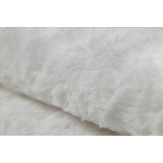 Washable SHAPE 3146 Teddy Bear Shaggy Rug - Ivory Plush, Non-slip