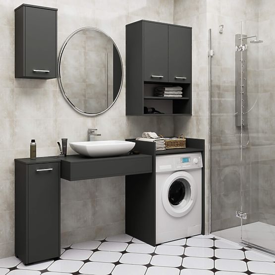 WASHING MACHINE CABINET FIN GRAPHITE GRAY