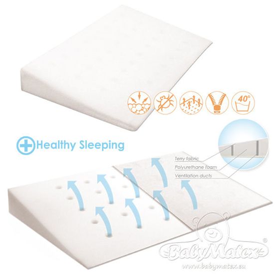 Wedge under baby's head