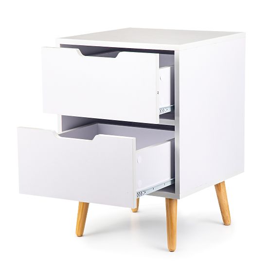 White NORLA bedside table