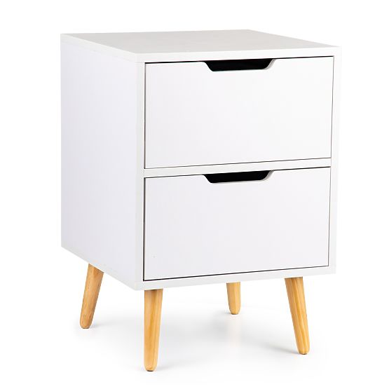 White NORLA bedside table