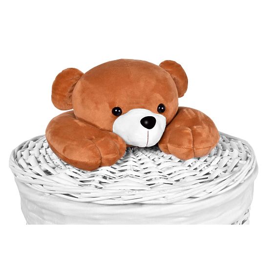 Wicker Basket Teddy Bear 75L