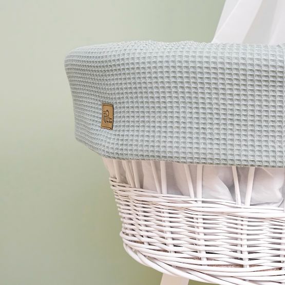 Wicker Cradle with Baby Set - Forest Animals