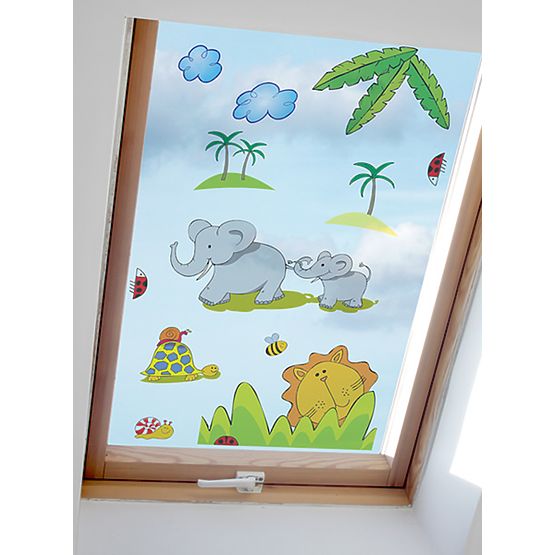 Window stickers - Safari pattern 1 - 0,3 m2