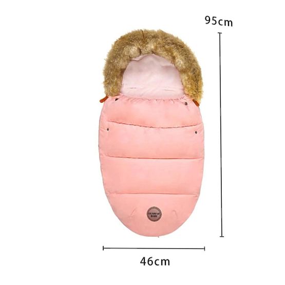 Winter footmuff for the Mouse stroller - old pink