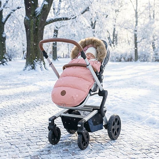 Winter footmuff for the Mouse stroller - old pink