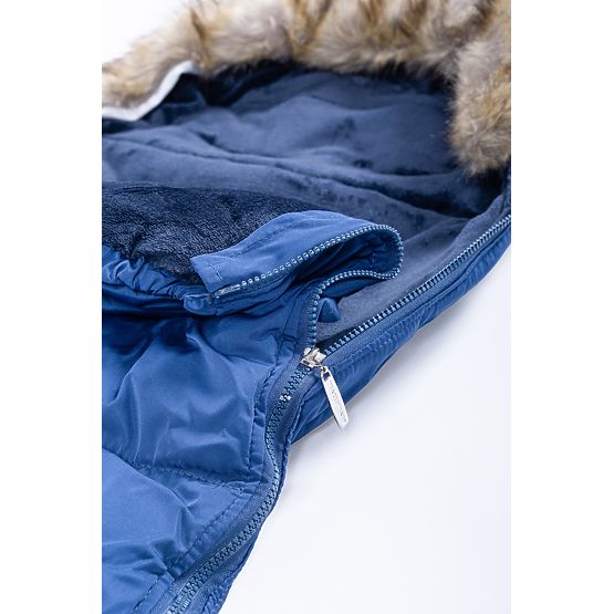 Winter stroller bag Mouse - dark blue