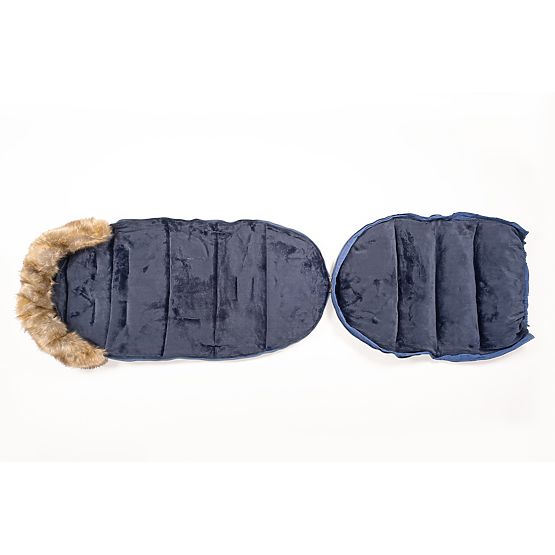 Winter stroller bag Mouse - dark blue