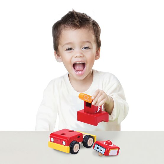 Wonderworld Wooden Mini Fire Truck