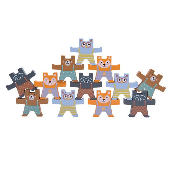 Wooden balance game - animals