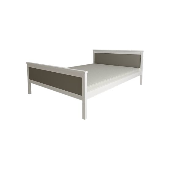 Wooden Bed Ikar 200 x 120 cm - Gray-White