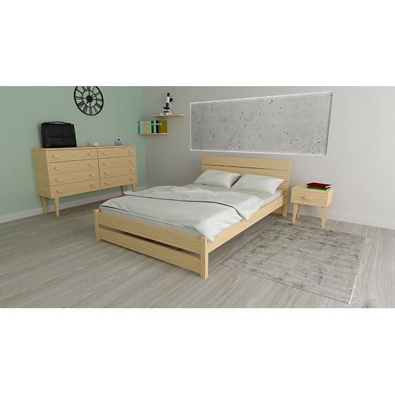 Wooden Bed Max 200 x 120 cm - Pine