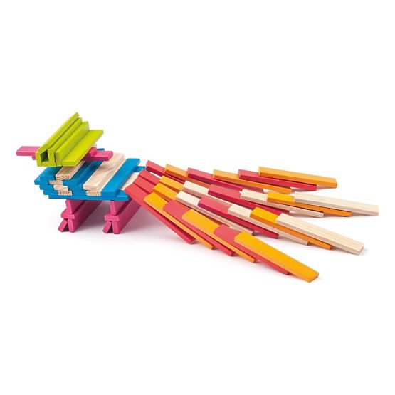 Wooden Blocks Planks 200 Pieces