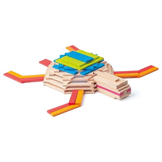 Wooden Blocks Planks 200 Pieces