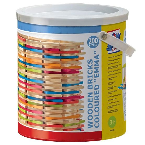 Wooden Blocks Planks 200 Pieces