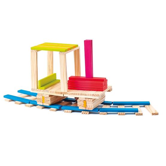 Wooden Blocks Planks 200 Pieces