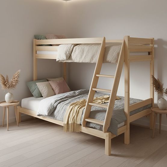 Wooden Bunk Bed 90/140x200 cm - Pine