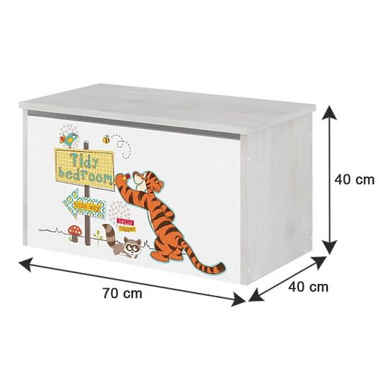 Wooden chest for Disney toys - Winnie the Pooh